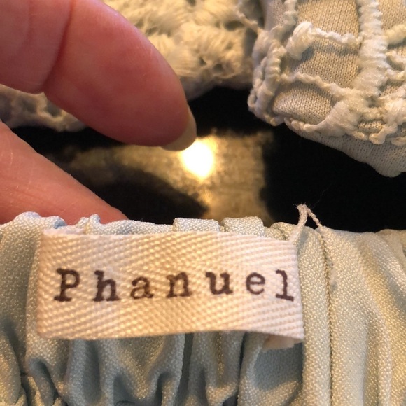 Phanuel Soft Sea foam Green Lace Adjustable Strap Crop Cami Size S-M - Picture 9 of 9